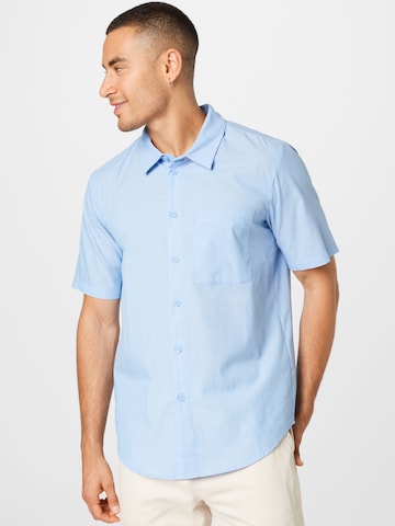ABOUT YOU Regular fit Button Up Shirt 'Noah' in Blue: front