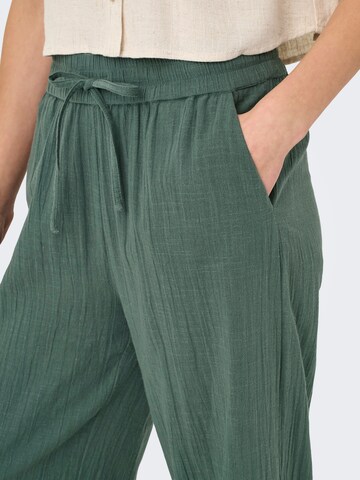 Wide Leg Pantalon 'ONLTizana' ONLY en vert
