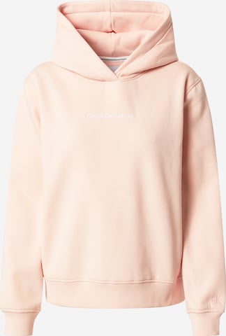 Calvin Klein Jeans Sweatshirt in Roze: voorkant