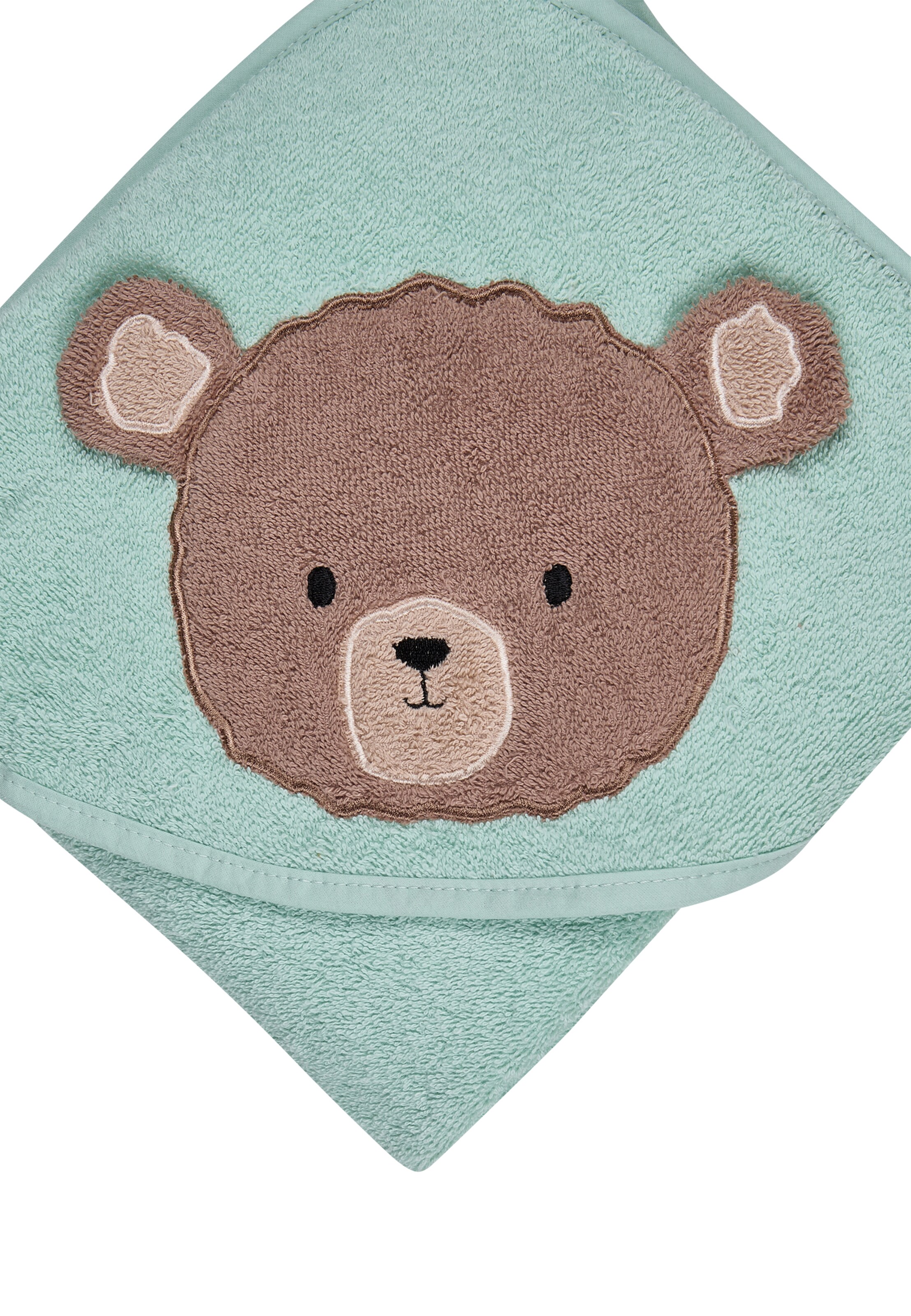 STERNTALER Handtuch 'BÄR' in Grün