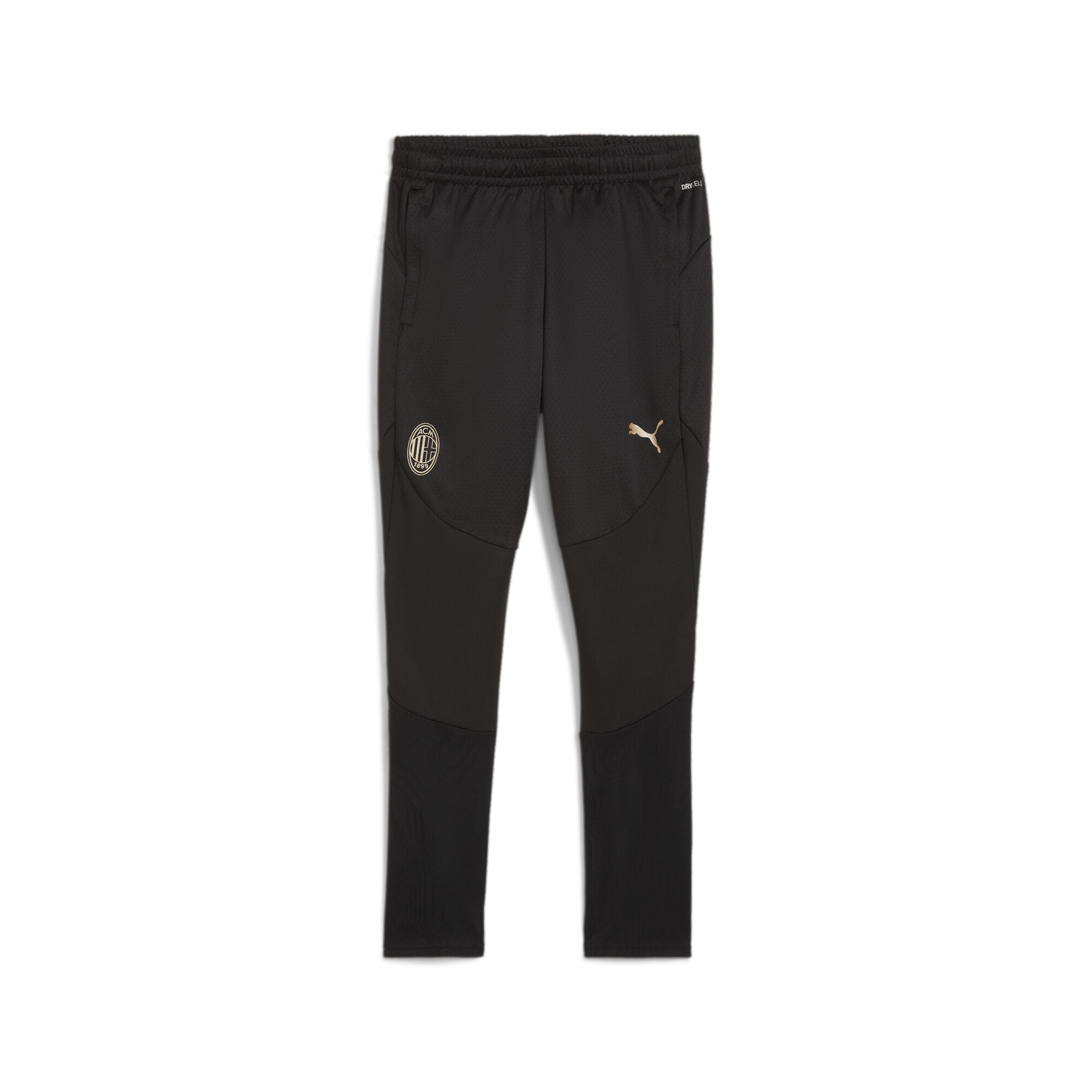 Coupe slim Pantalon de sport 'AC Milan' PUMA en noir : devant