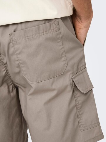 Only & Sons Regular Cargo trousers 'ONSKal' in Beige