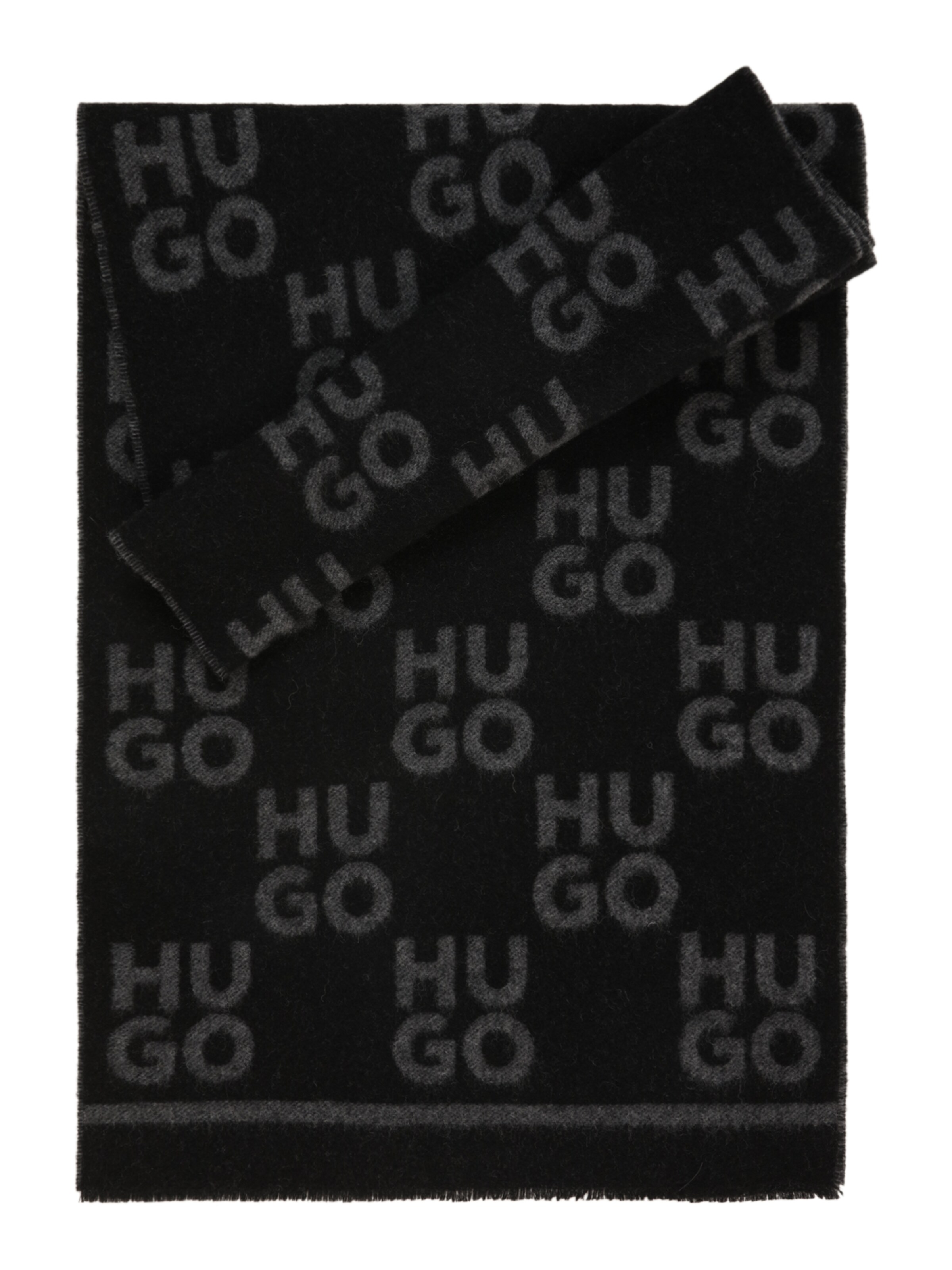 Écharpe 'Martyn' HUGO en noir : devant