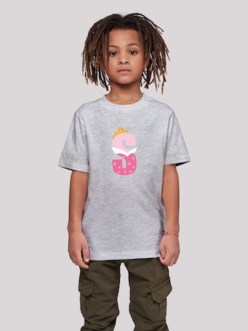 F4NT4STIC Shirt 'Alphabet S Is For Sleeping Beauty' in Grey: front
