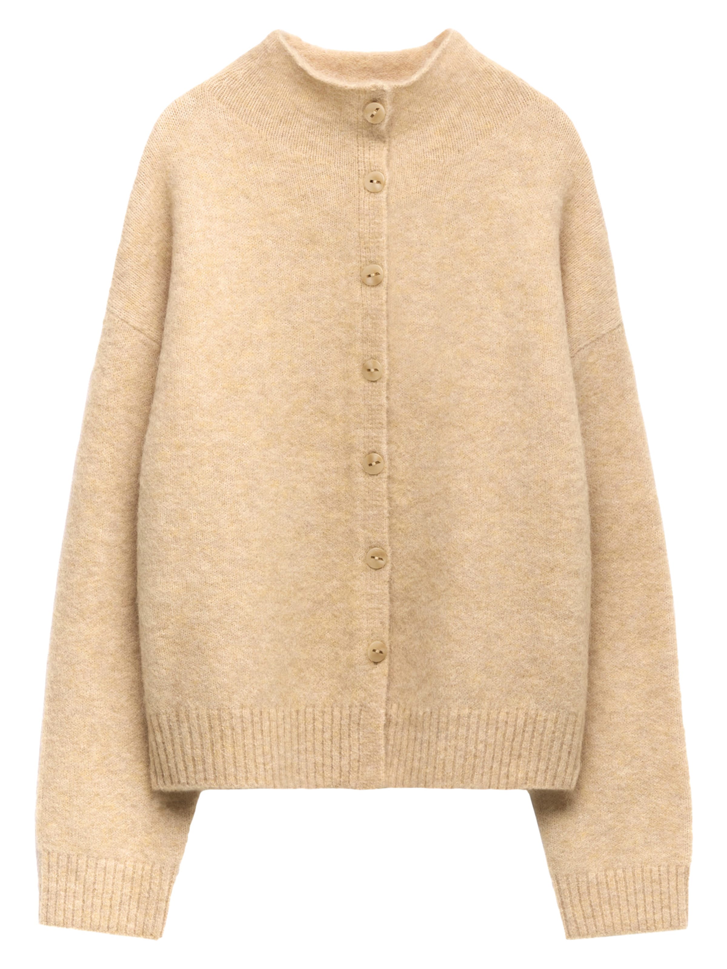 Adolfo Dominguez Плетена жилетка в бежово: отпред