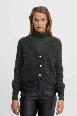 ICHI Regular fit Knit Cardigan 'Ihmarin' in Black
