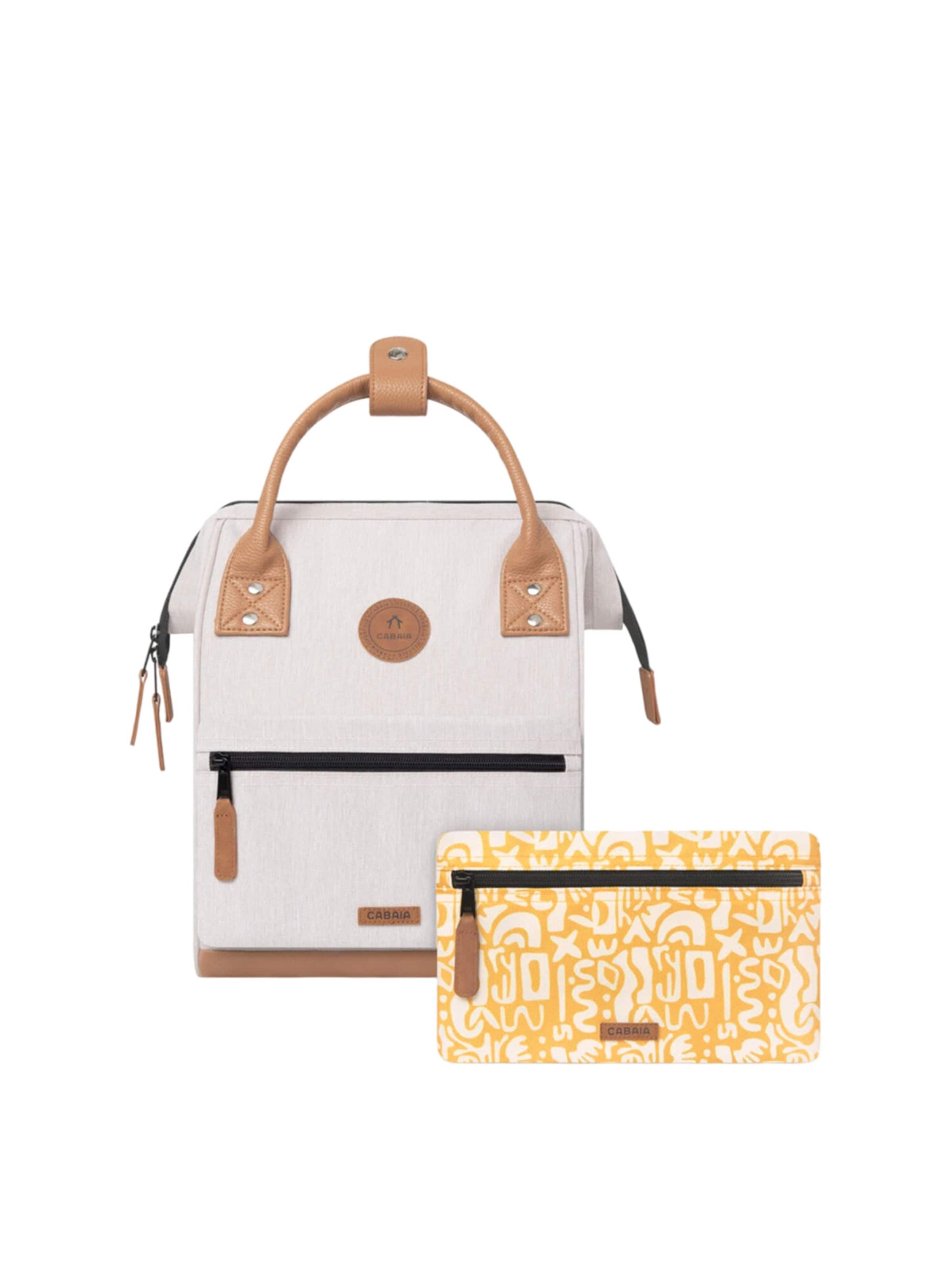 Cabaia Backpack 'Arequipa S' in Beige: front