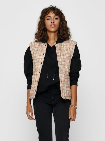 Gilet ONLY en beige : devant