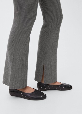 MANGO TEEN Flared Pants 'Sweatp' in Grey