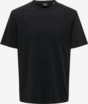 Only & Sons Shirt 'Smart Life' in Black: front