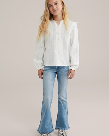 WE Fashion Flared Farmer - kék