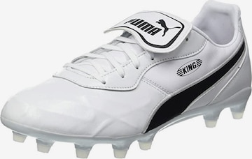 PUMA Soccer Cleats ' King Top FG' in White: front