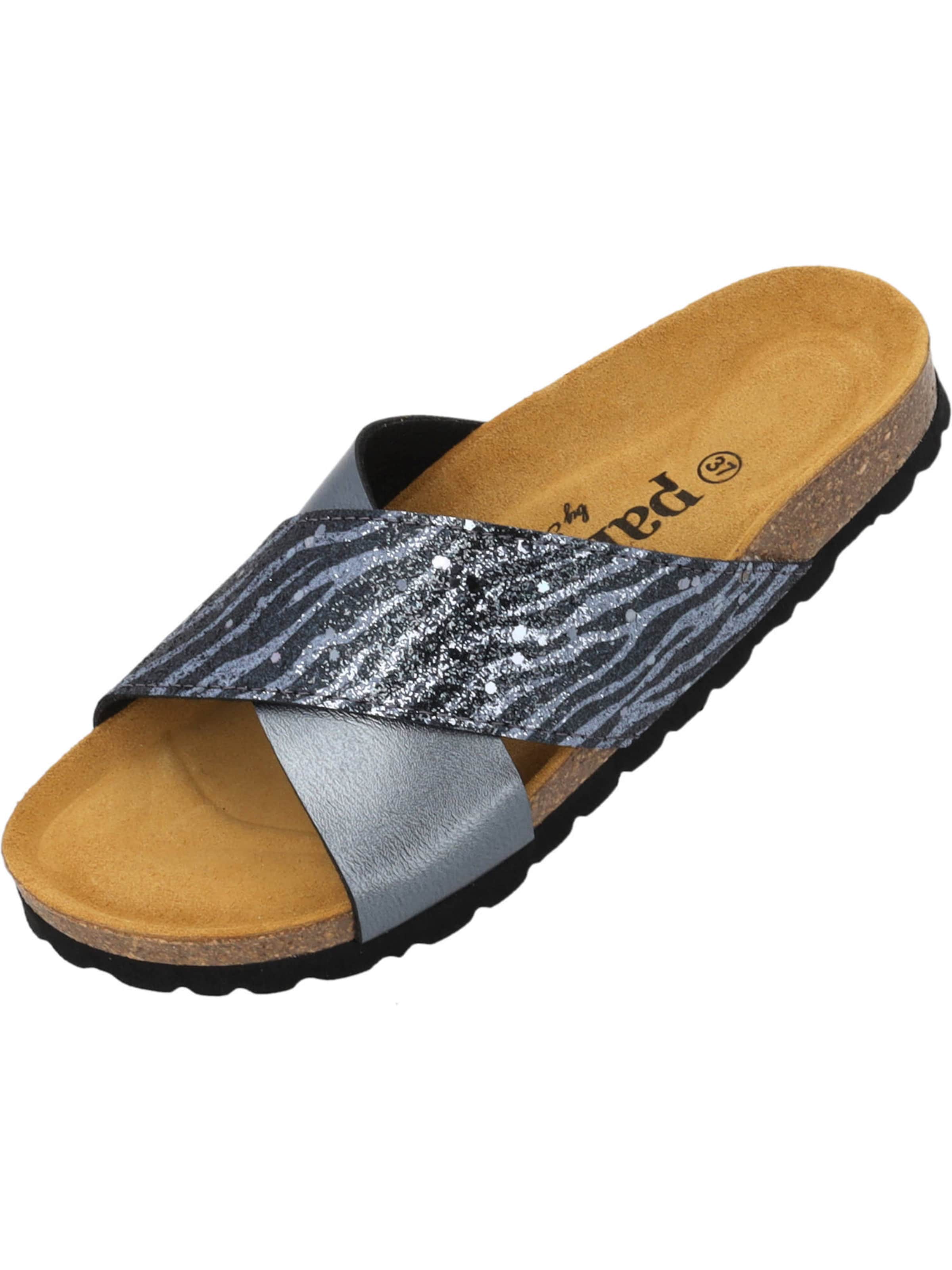 Palado by Sila Sahin Pantofle 'Rianel Wild' – šedá: přední strana