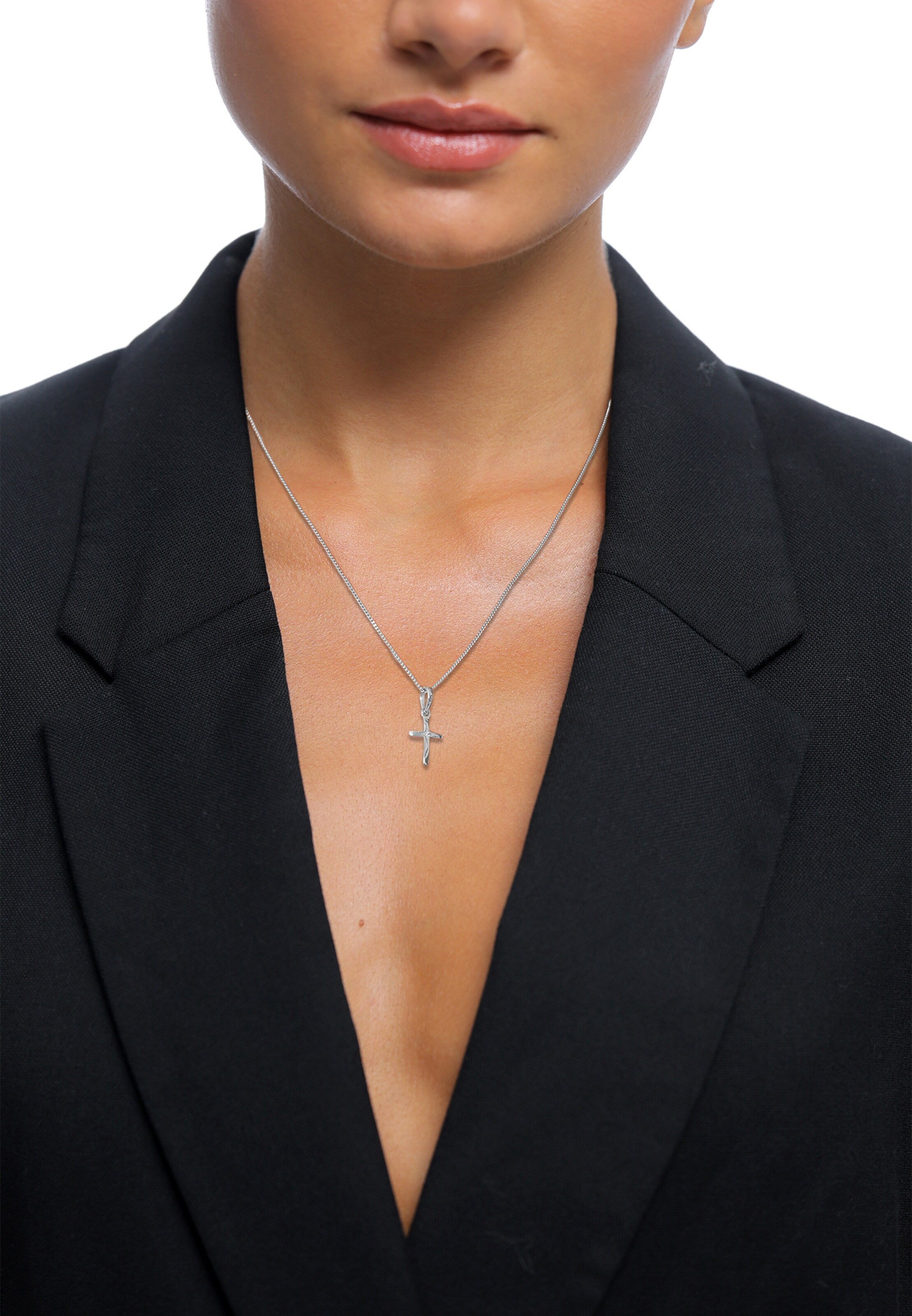 Lanțuri de la ELLI pe argintiu: față