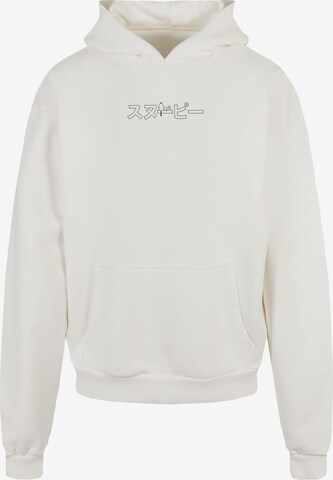 Merchcode Sweatshirt 'Peanuts - Snoopy' in Wit: voorkant