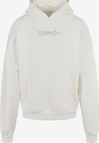 Merchcode Sweatshirt 'Peanuts - Snoopy' in White: front