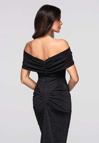 Ombre Evening Dress in Black