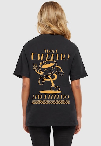 Merchcode Shirt 'Espresso' in Zwart