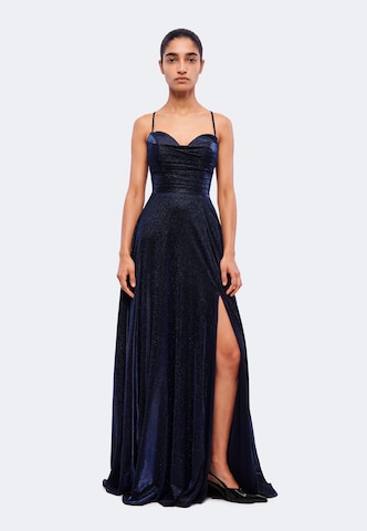 Rochie de seară de la MAGIC NIGHTS pe albastru: față