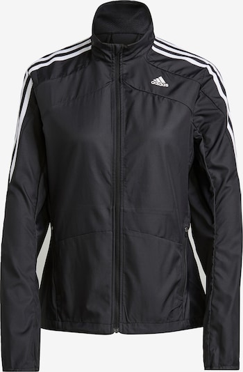 ADIDAS PERFORMANCE Sportjacka 'Marathon' i svart / vit, Produktvy