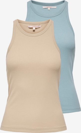 ONLY Toppi 'ONLLindsay' värissä beige / vaaleansininen, Tuotenäkymä