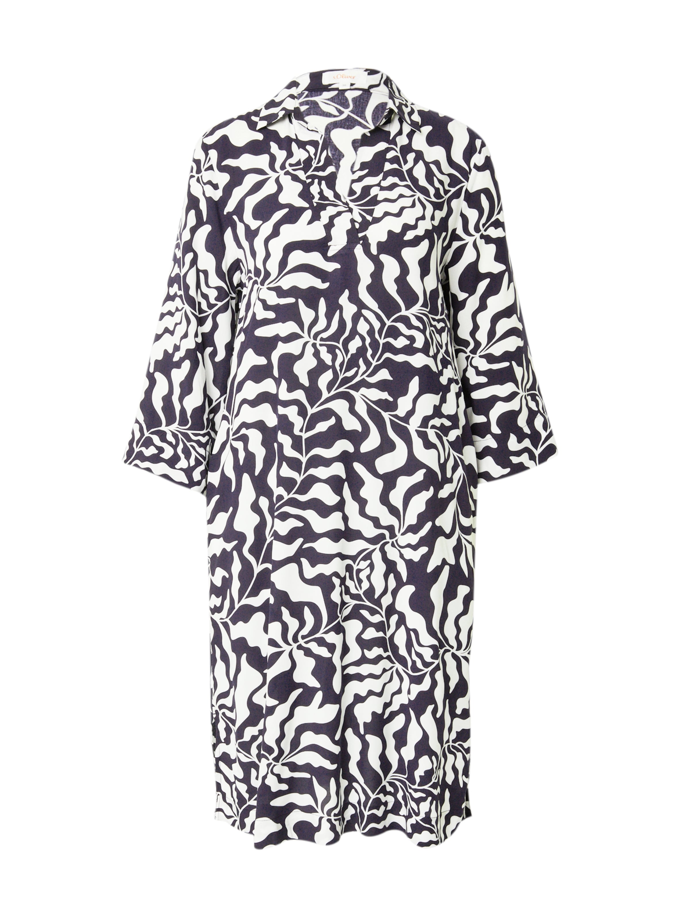 s.Oliver Shirt dress in Black: front