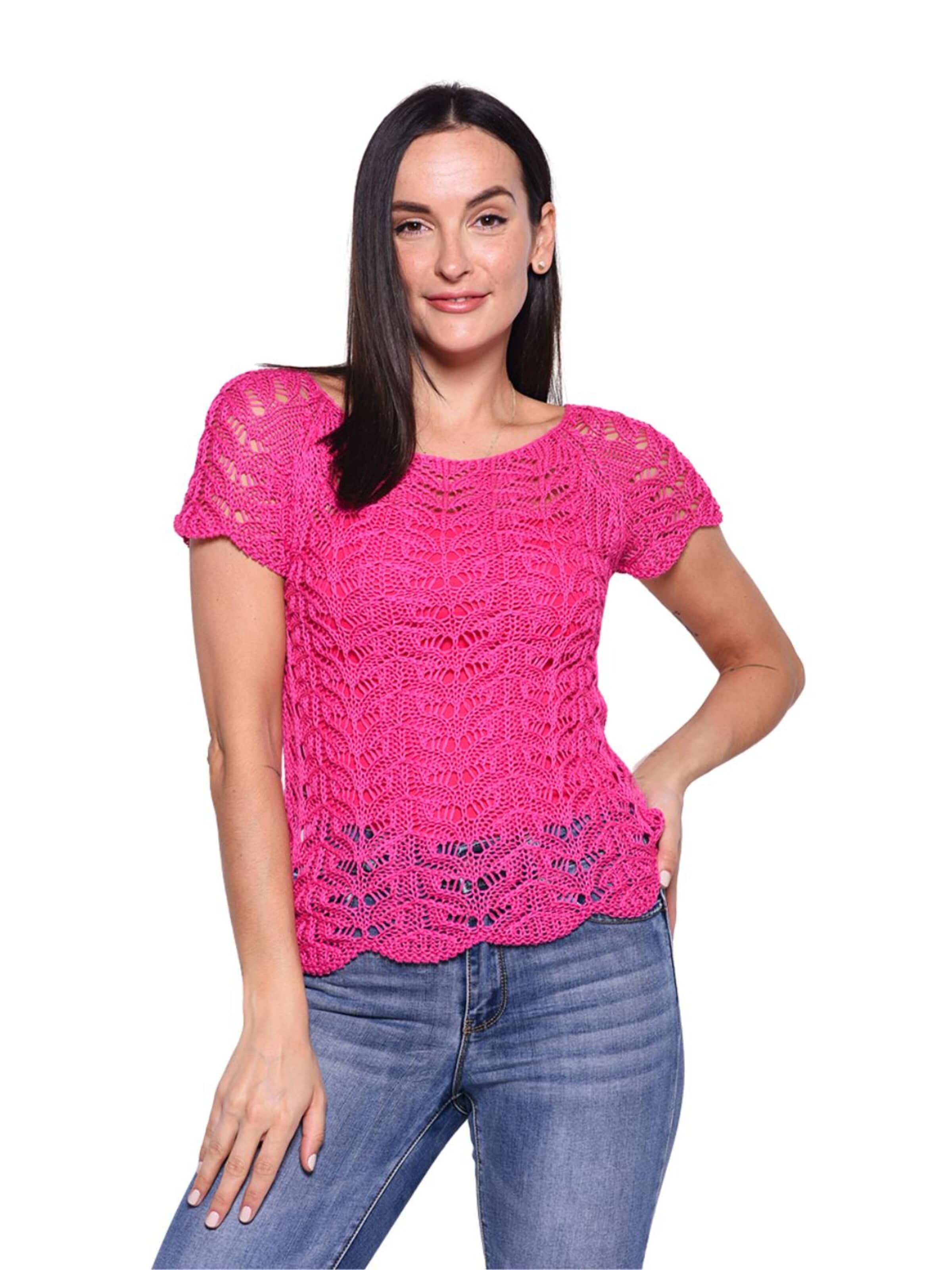 Süel knitwear Sticktop 'Twin Lace'‌‌‌‌‌‌‌‌‌ in Pink