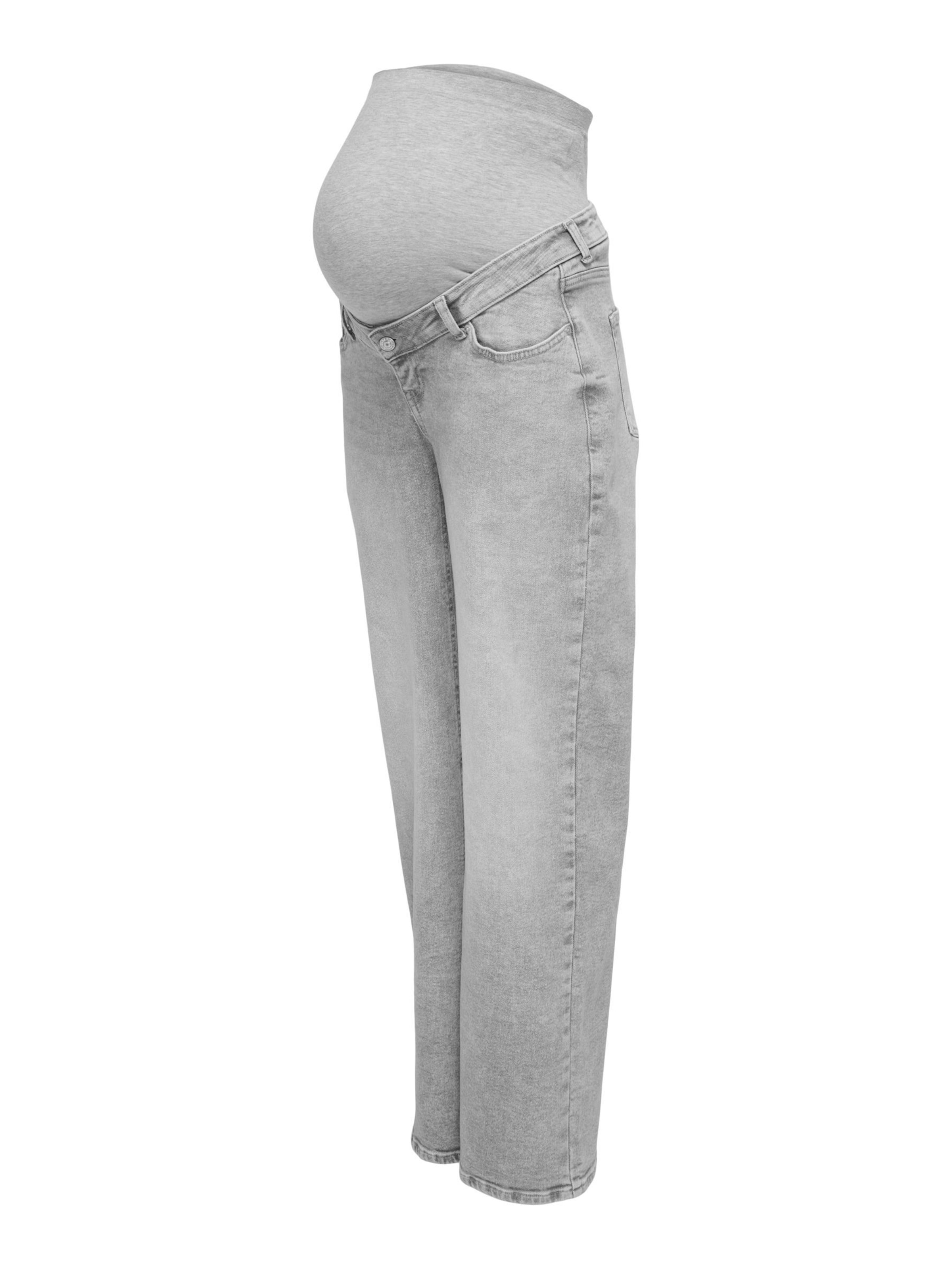 Only Maternity regular Jeans 'OLMJuicy' i grå: forside