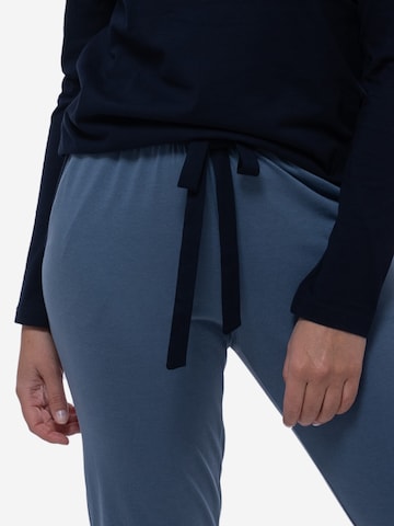 Ammann Pyjama 'Night & Home' in Blauw