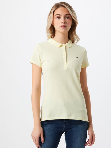 T-shirt TOMMY HILFIGER en jaune : devant