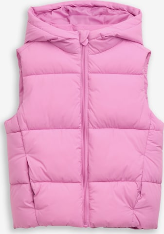 TOM TAILOR Weste in Pink: Vorderseite