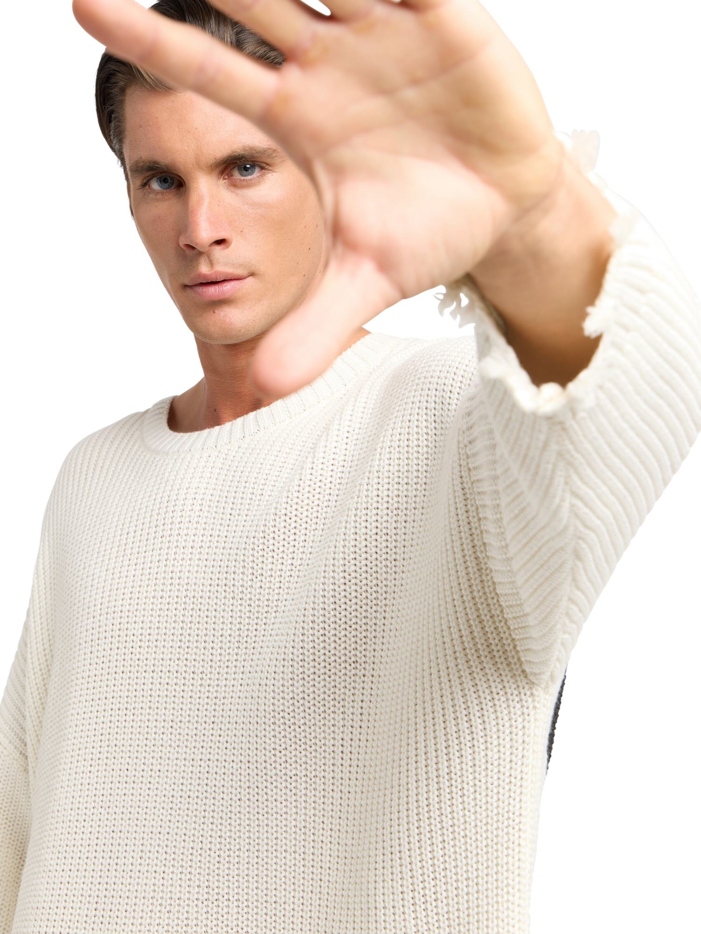 Carlo Colucci Pullover ' Di Valerio ' in Weiß