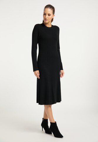 DreiMaster KlassikPletena haljina - crna boja: prednji dio