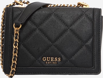 GUESS - Mala de ombro 'Abey' em preto: frente