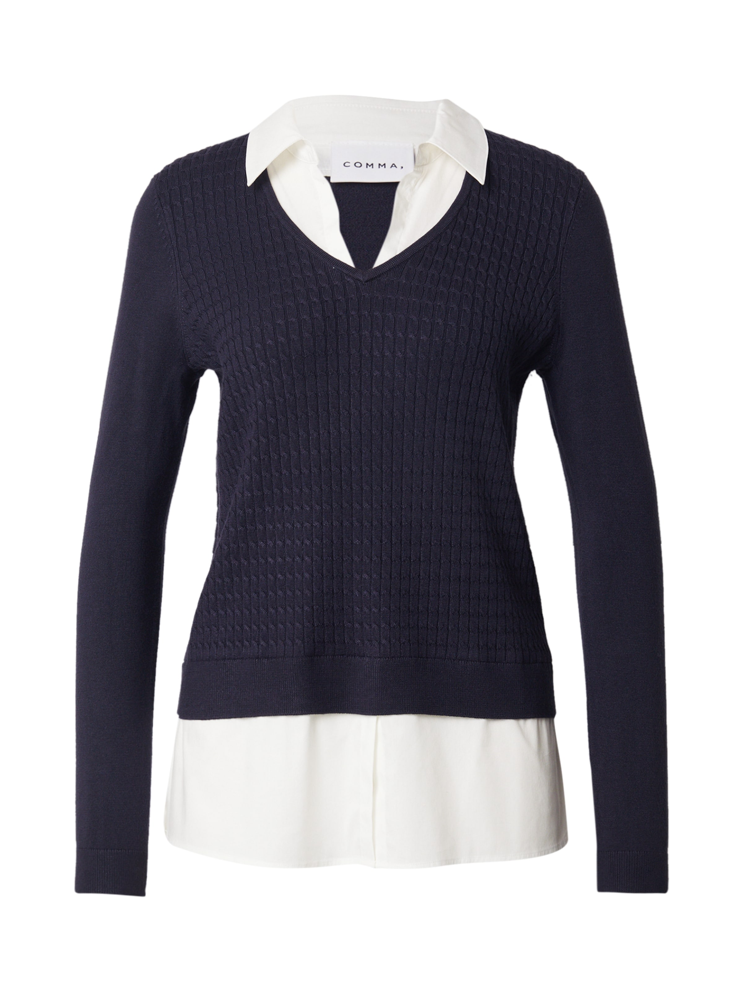 COMMA Pullover in Blau: Vorderseite