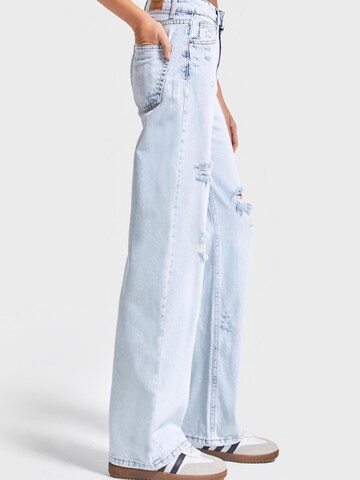 IT'S BASIC Regular Jeans 'Straight High Rise Jeans' in Blauw