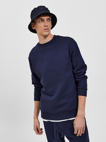 SELECTED HOMME Sweatshirt 'Hoffman' in Blauw