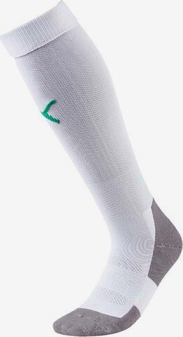 PUMA Soccer Socks 'Team Liga' in White: front