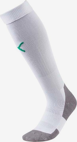 PUMA Soccer Socks 'Team Liga' in White: front