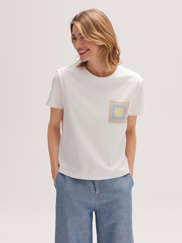OPUS T-Shirt 'Saeke' in Weiß: Vorderseite