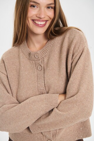 SAINT TROPEZ Knit cardigan ' NovaSZ' in Beige