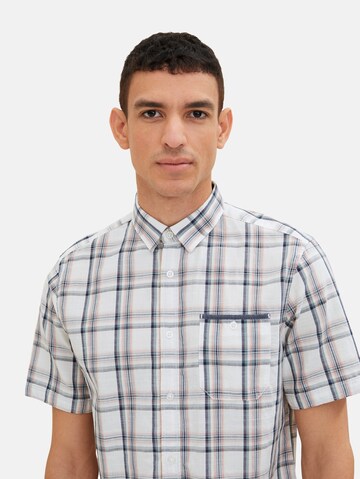 TOM TAILOR - Regular Fit Camisa em branco