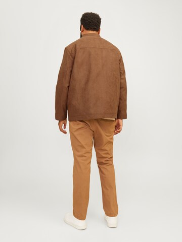 Jack & Jones Plus Přechodná bunda 'JJEDylan' – hnědá