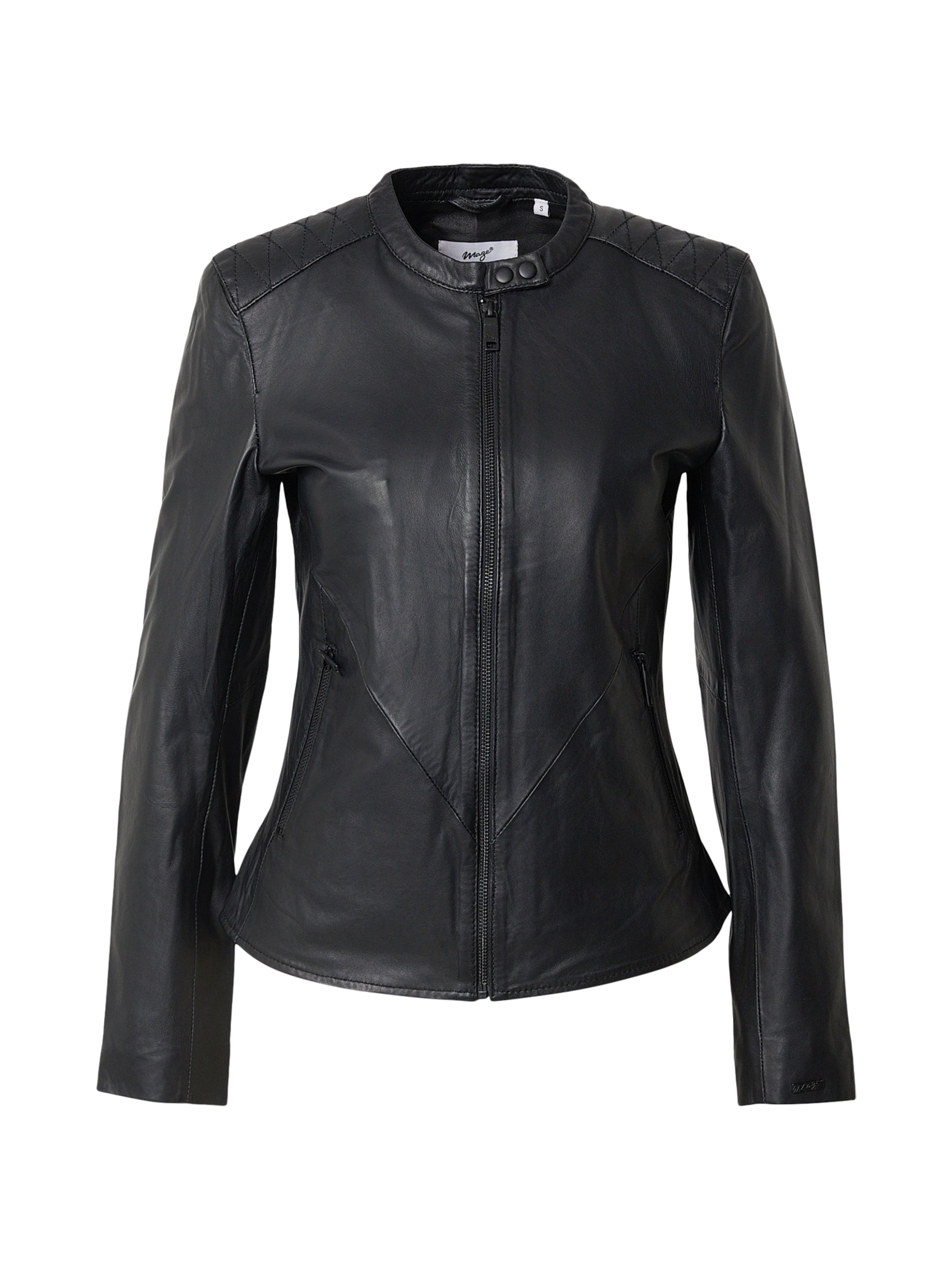 Maze Jacke in Schwarz: Vorderseite