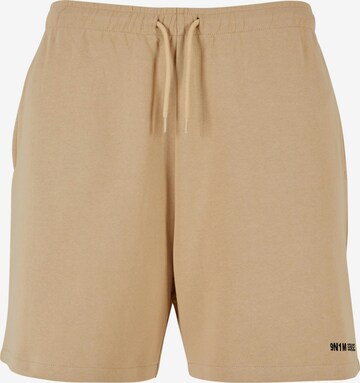 9N1M SENSE Панталон в бежово: отпред