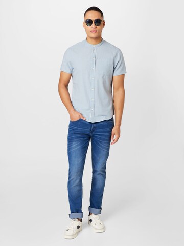 BLEND Regular fit Button Up Shirt in Blue