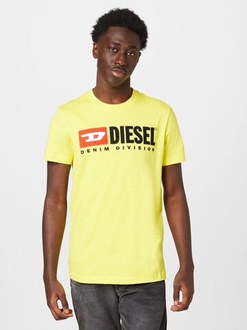 DIESEL T-Shirt 'DIEGOR' in Gelb: predná strana