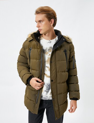 Koton Between-Seasons Coat in Green