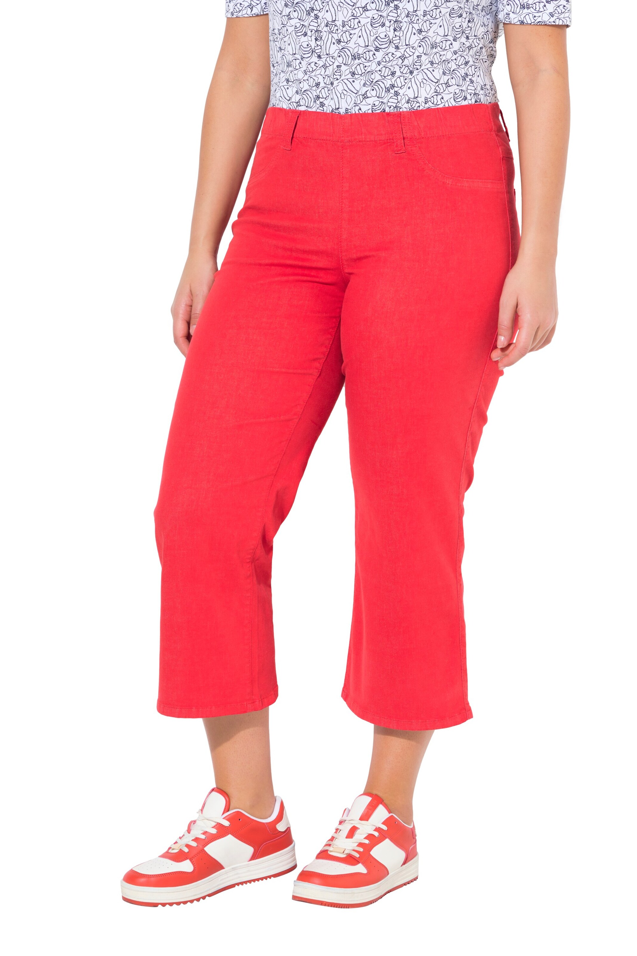 Ulla Popken Regular Jeans in Red: front