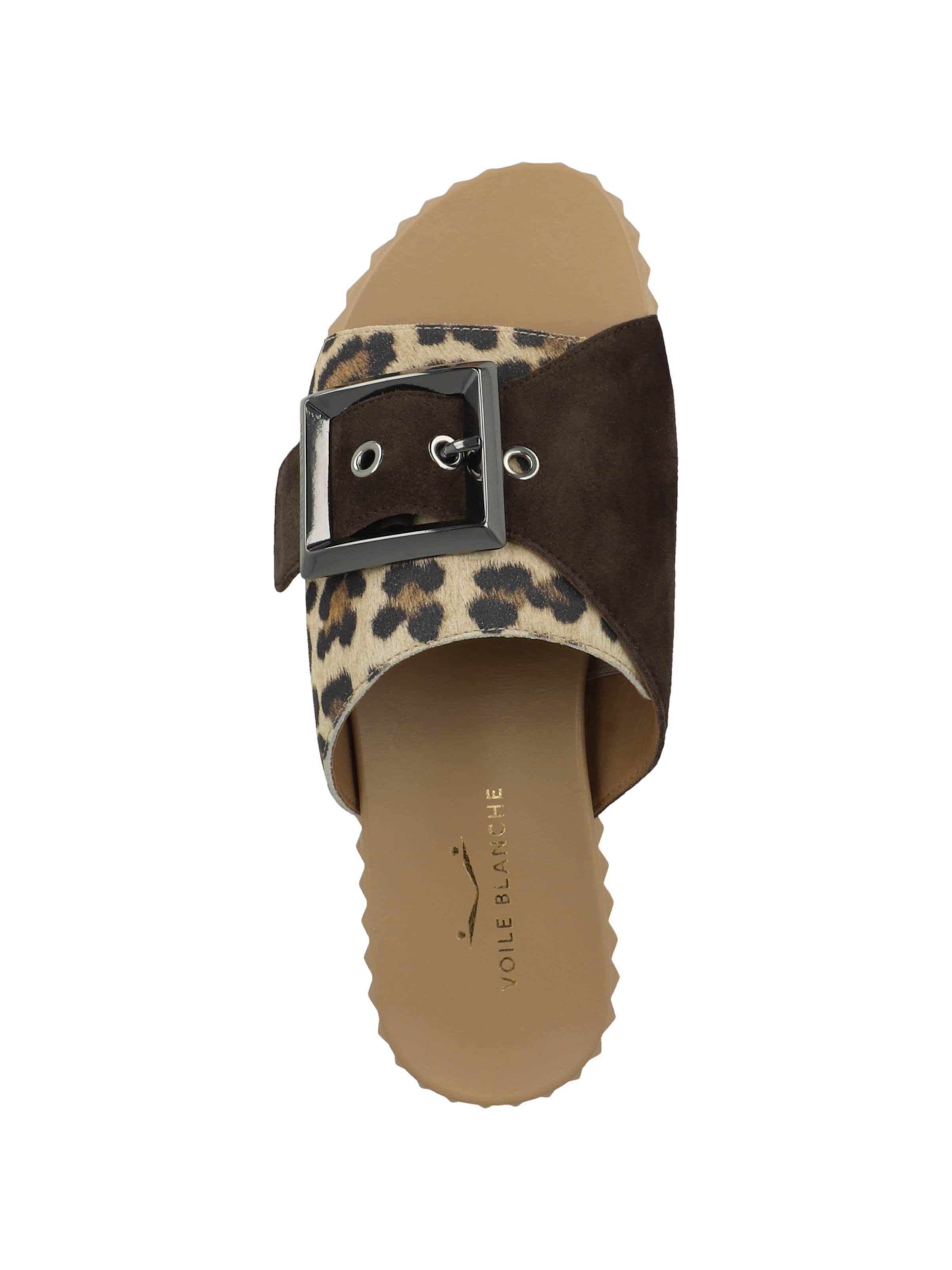 Mule 'Frankie' Voile blanche en beige